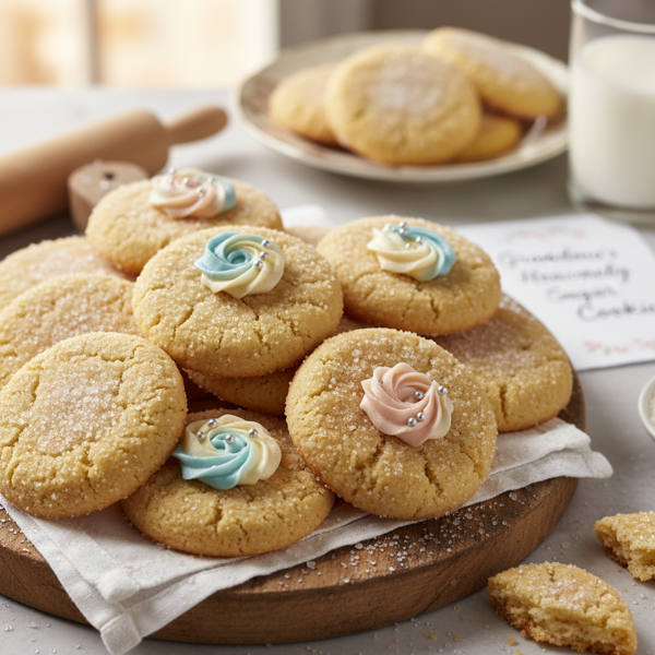 Grandma's Heavenly Sugar Cookies recipe