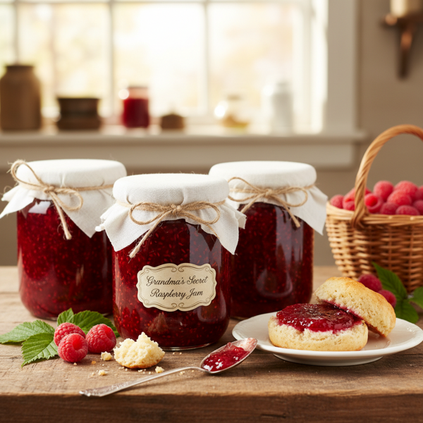 Grandma's Homemade Raspberry Jam recipe