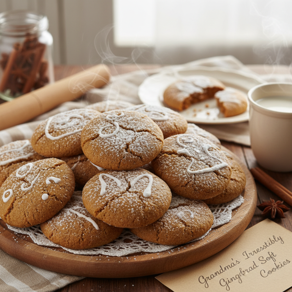 Grandma's Irresistibly Soft Gingerbread Cookies recipe