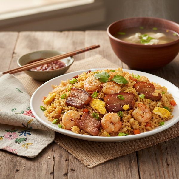 Grandma's Savory Fried Rice Delight recipe