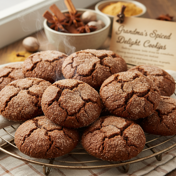 Grandma's Spiced Molasses Delight Cookies recipe