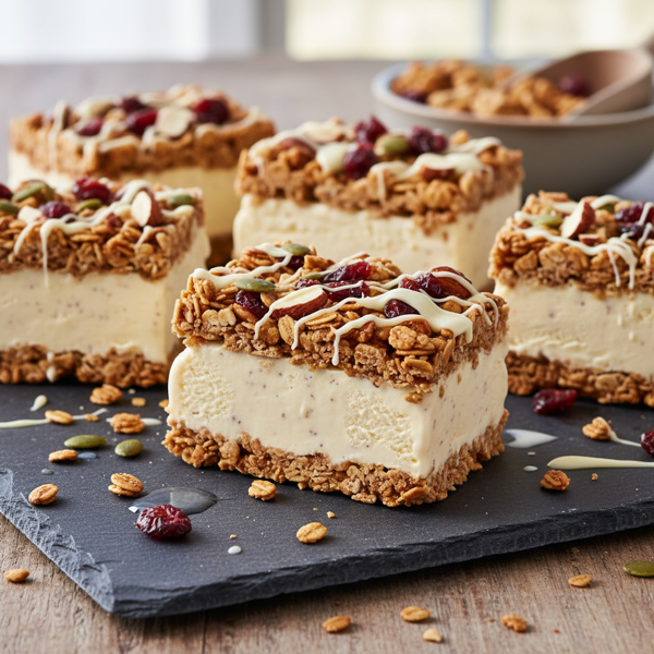 Granola Delight Ice Cream Bars recipe