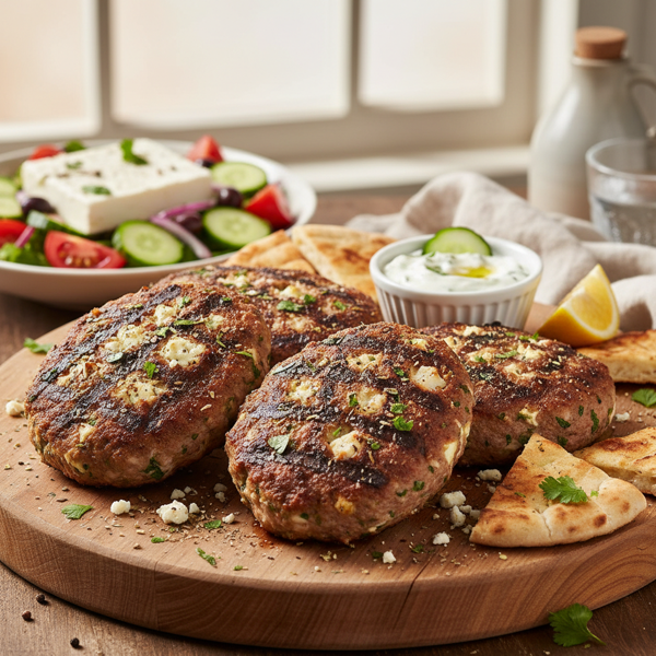 Greek-Style Bifteki Patties recipe