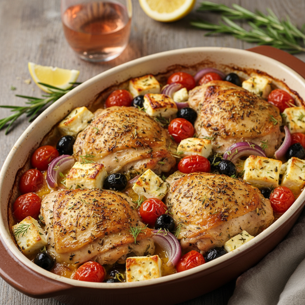 Greek-Style Feta Chicken Bake recipe