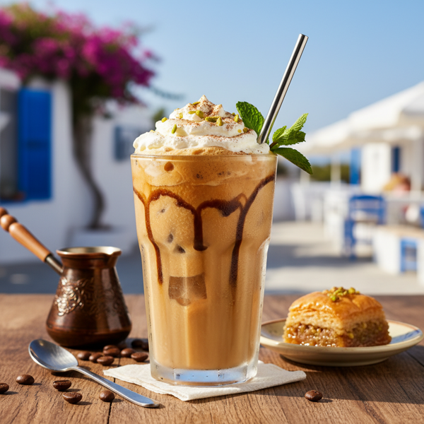 Greek Coffee Frappe Delight recipe
