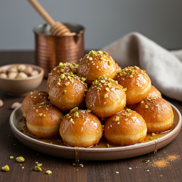 Greek Honey Puffs (Loukoumathes) recipe