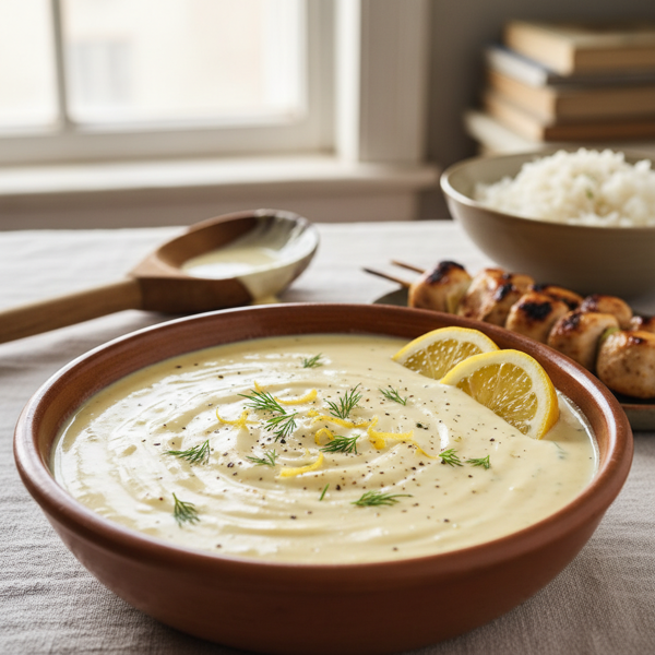 Greek Lemony Egg Emulsion Sauce recipe