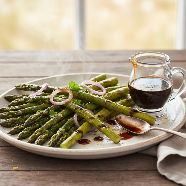 Grilled Asparagus with Zesty Balsamic Dressing recipe