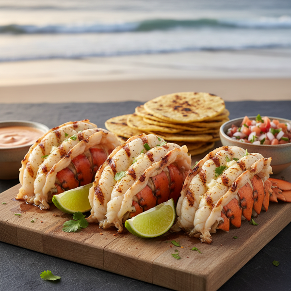 Grilled Baja Lobster Tails recipe