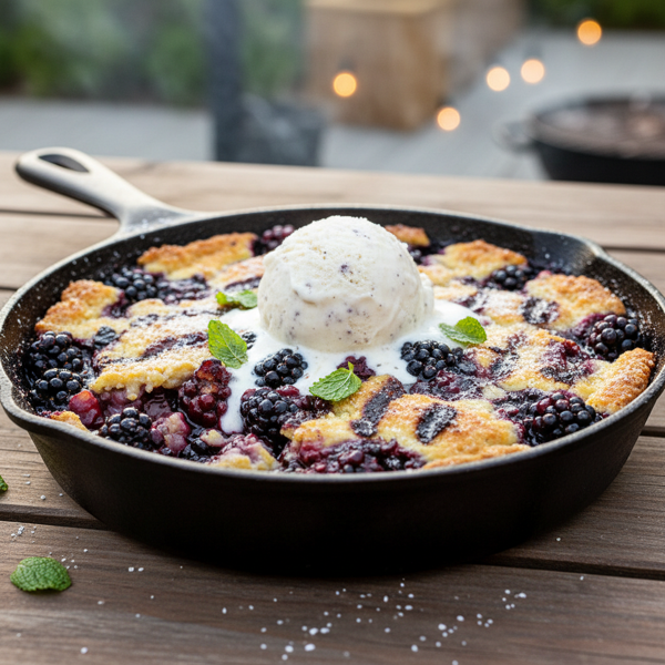 Grilled Blackberry Bliss Cobbler recipe