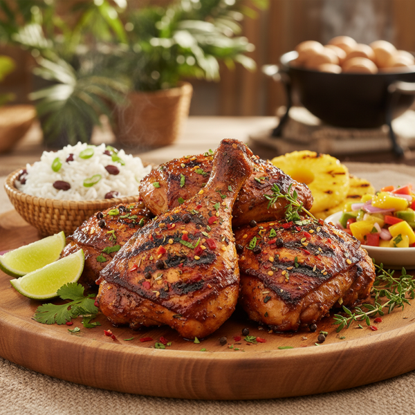 Grilled Caribbean Jerk Chicken Delight recipe