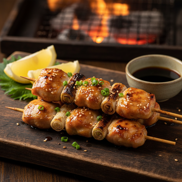 Grilled Chicken Yakitori Skewers with Sweet Soy Glaze recipe