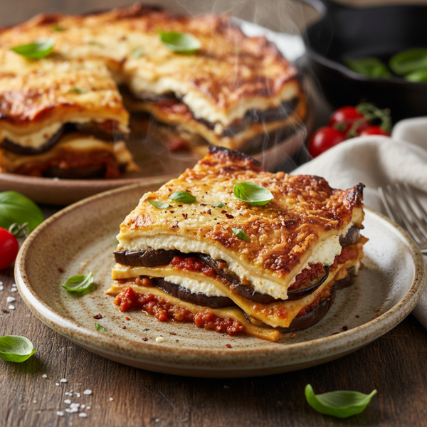 Grilled Eggplant Lasagna Delight recipe