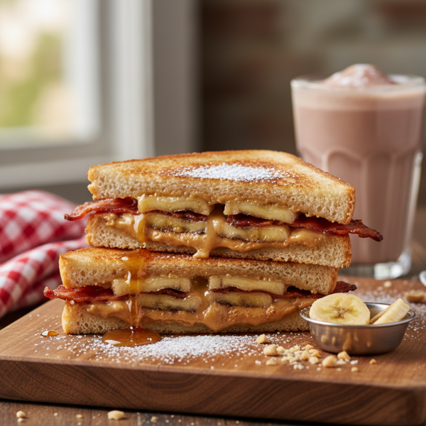 Grilled Elvis Delight Sandwich recipe