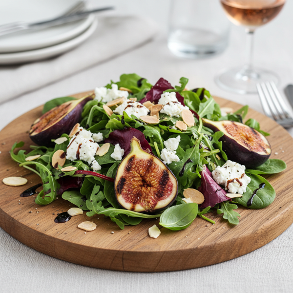 Grilled Fig and Greens Delight recipe
