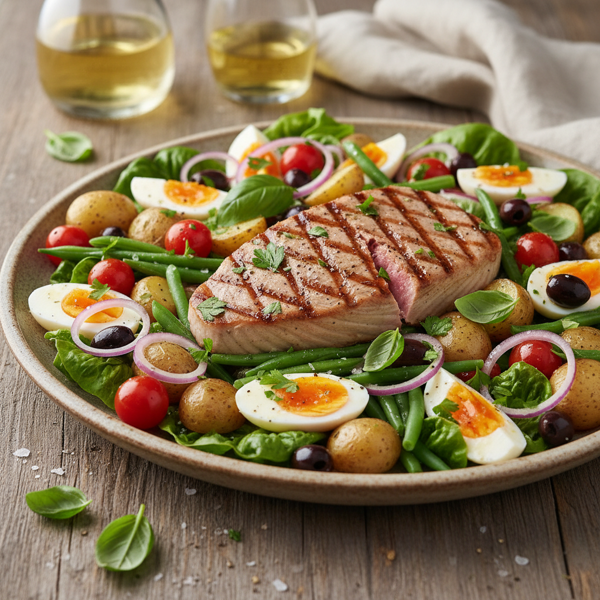 Grilled Fresh Tuna Niçoise Salad recipe