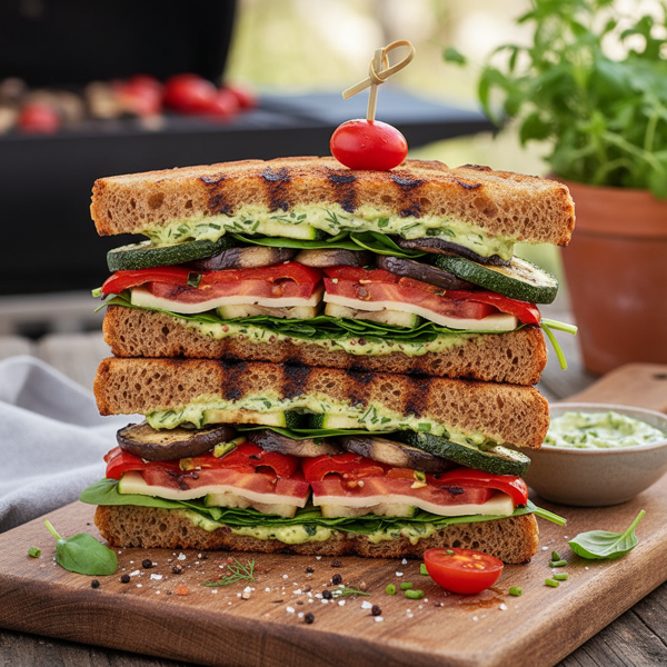 Grilled Garden Delight Sandwich recipe
