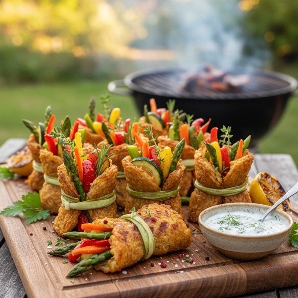 Grilled Hash Brown Veggie Bundles recipe