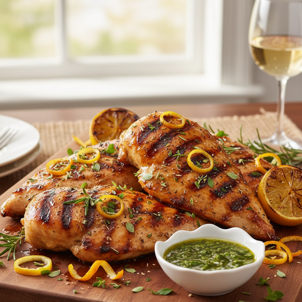 Grilled Herb-Infused Chicken with Citrus Zest recipe
