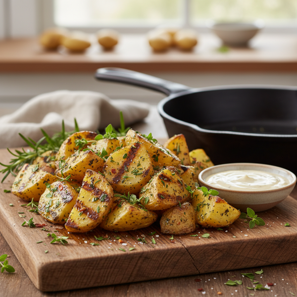 Grilled Herb-Infused Country Potatoes recipe