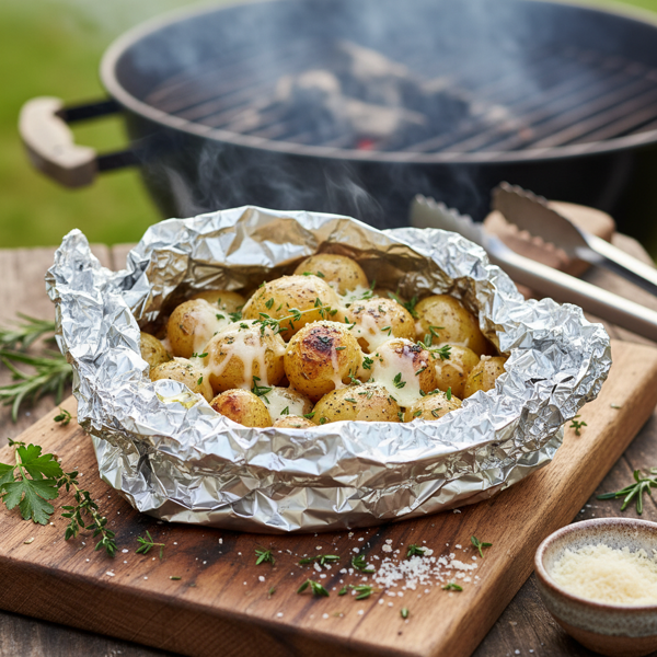 Grilled Herb and Parmesan Potato Pouch recipe