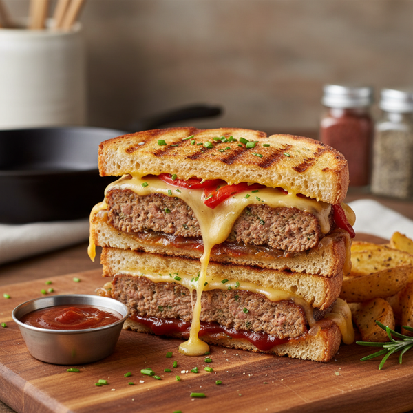 Grilled Meatloaf Melt Sandwich recipe
