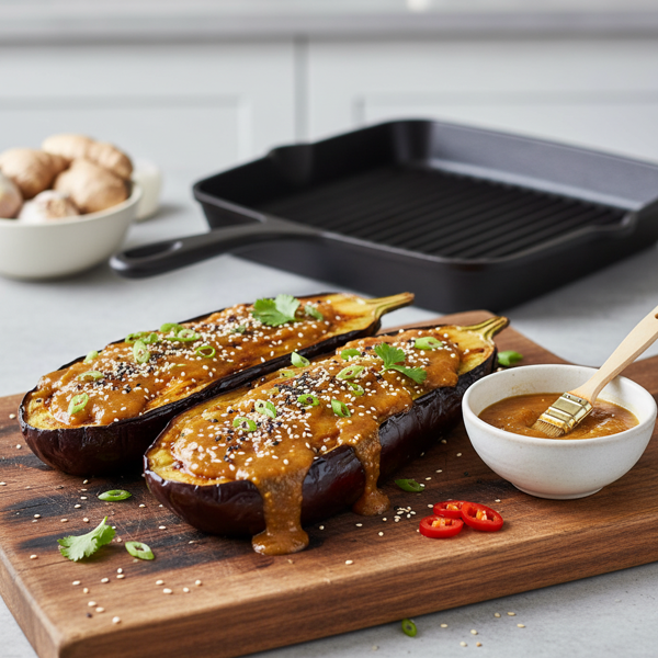 Grilled Miso-Glazed Eggplant recipe