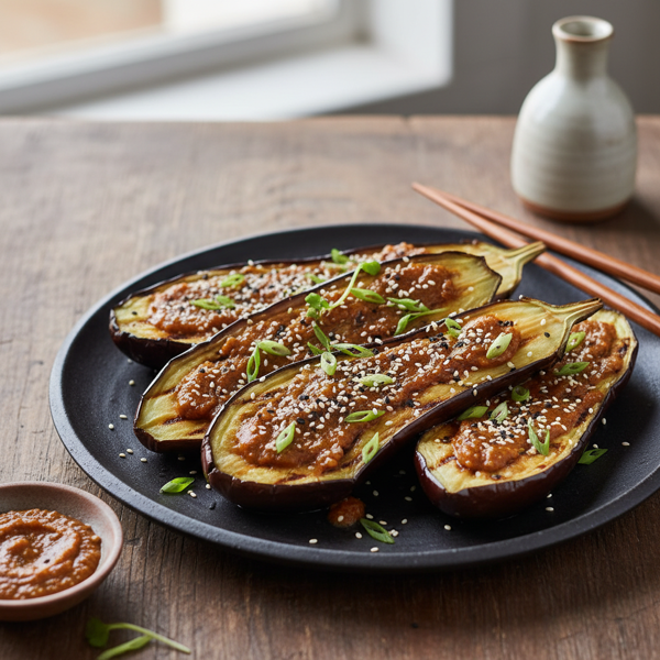 Grilled Miso-Glazed Japanese Eggplant recipe