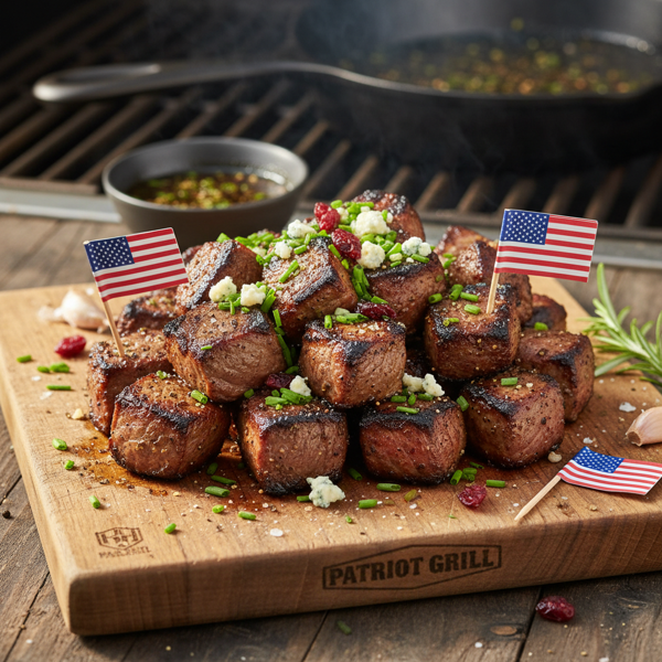 Grilled Patriot Steak Bites recipe