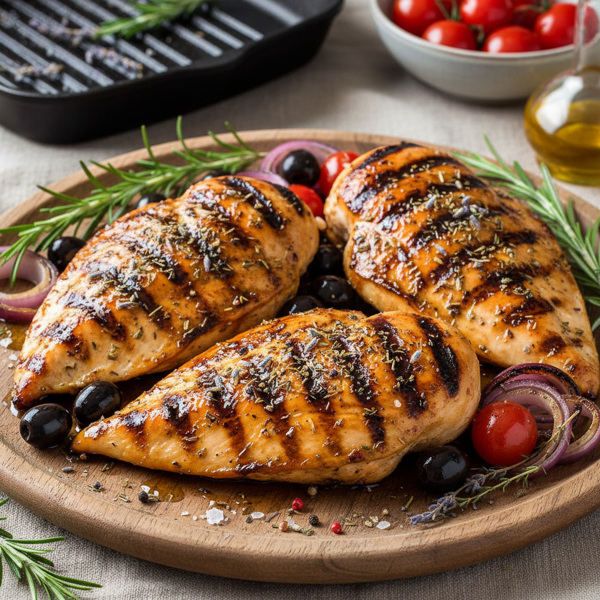 Grilled Provencal Balsamic Chicken recipe