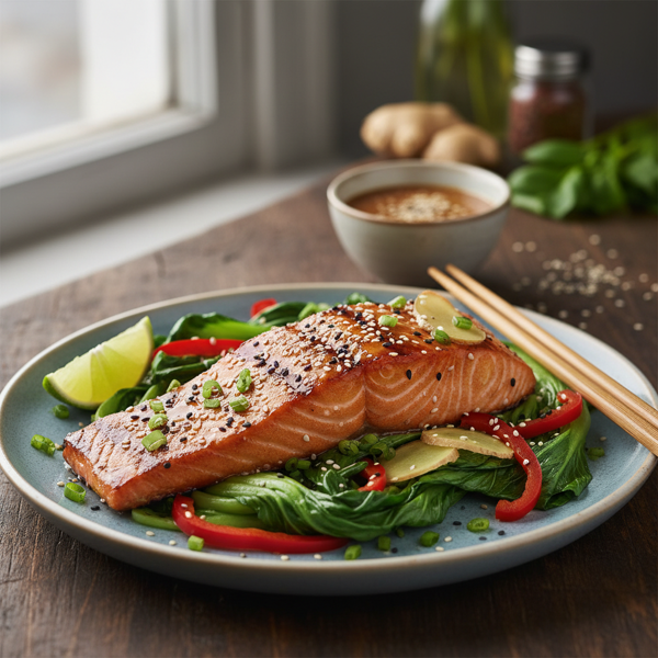 Grilled Sesame-Ginger Salmon Delight recipe