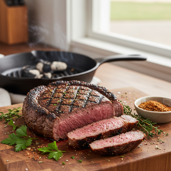 Grilled Sirloin Steak with Savory Spice Rub recipe