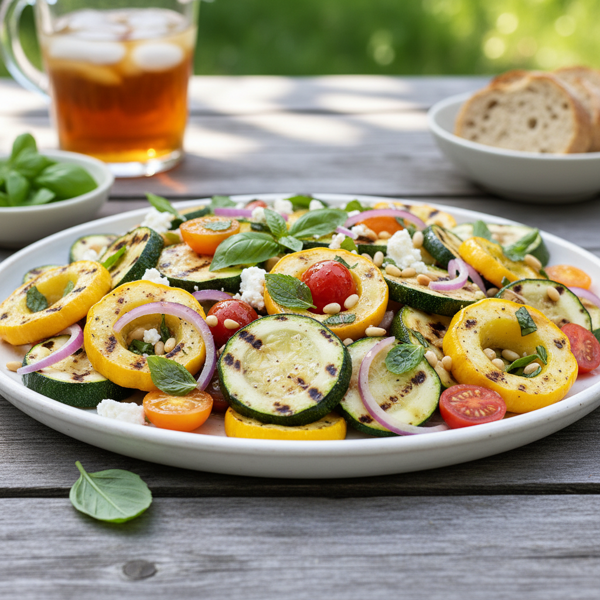Grilled Summer Squash Medley Salad recipe