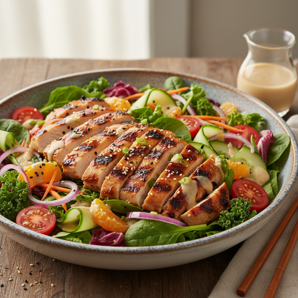 Grilled Teriyaki Chicken Salad Delight recipe