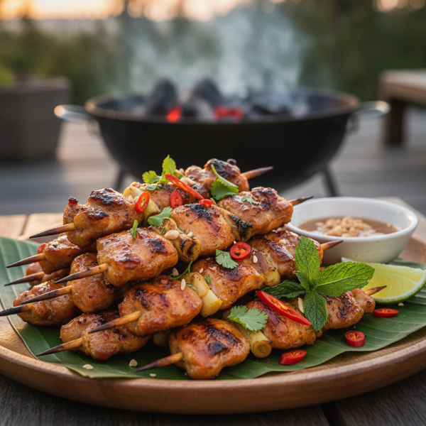 Grilled Vietnamese Chicken Skewers recipe
