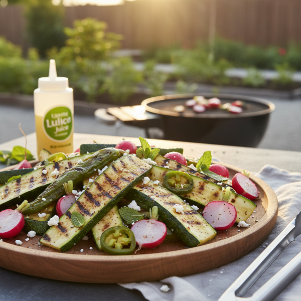 Grilled Zucchini, Radish, and Jalapeno Medley recipe