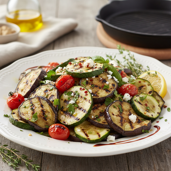 Grilled Zucchini and Eggplant Medley recipe