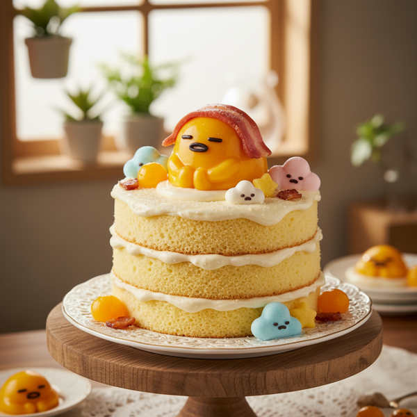 Gudetama Dreamy Egg Cake recipe