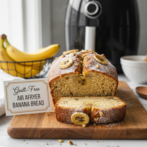 Guilt-Free Air Fryer Banana Bread recipe