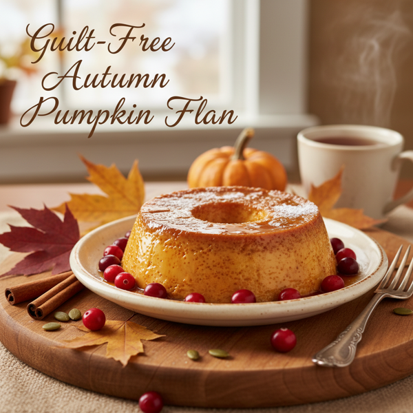 Guilt-Free Autumn Pumpkin Flan recipe