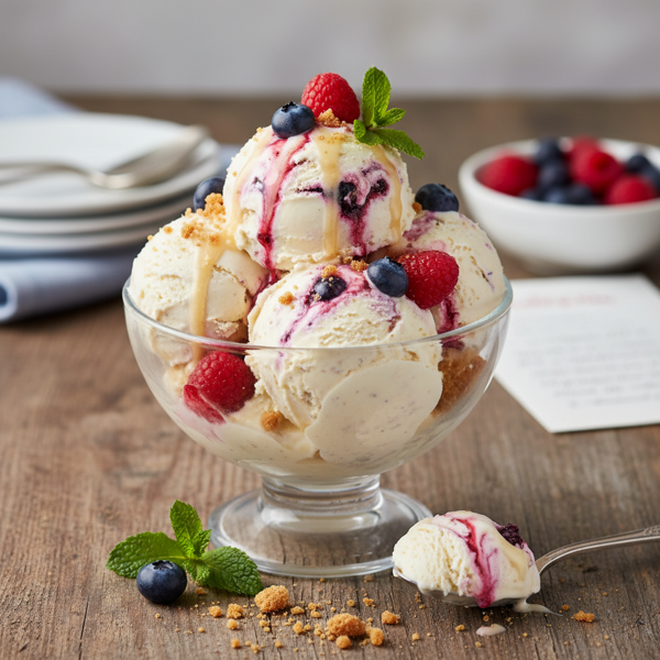 Guilt-Free Cheesecake Delight Ice Cream recipe