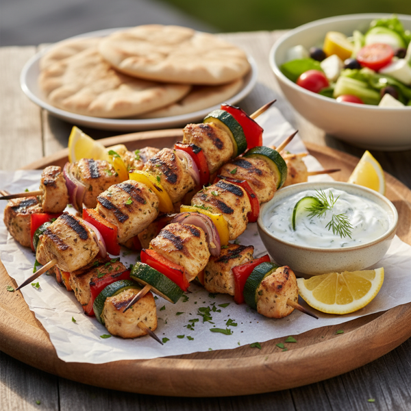 Guilt-Free Chicken Souvlaki Skewers recipe