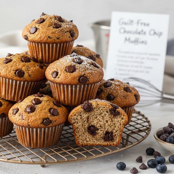 Guilt-Free Chocolate Chip Muffins recipe