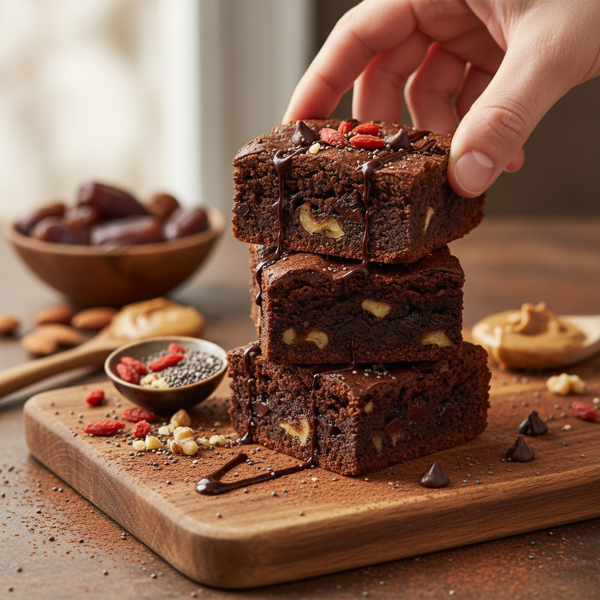 Guilt-Free Chocolate Energy Brownies recipe