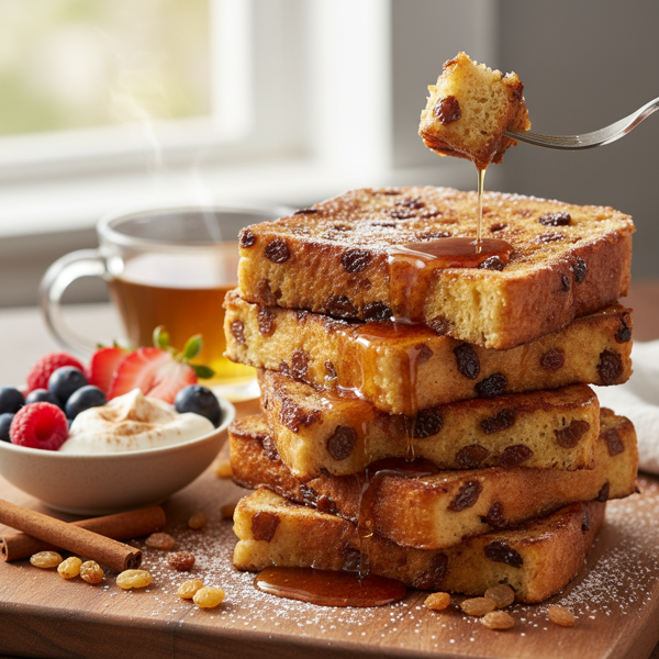 Guilt-Free Cinnamon Raisin French Toast recipe