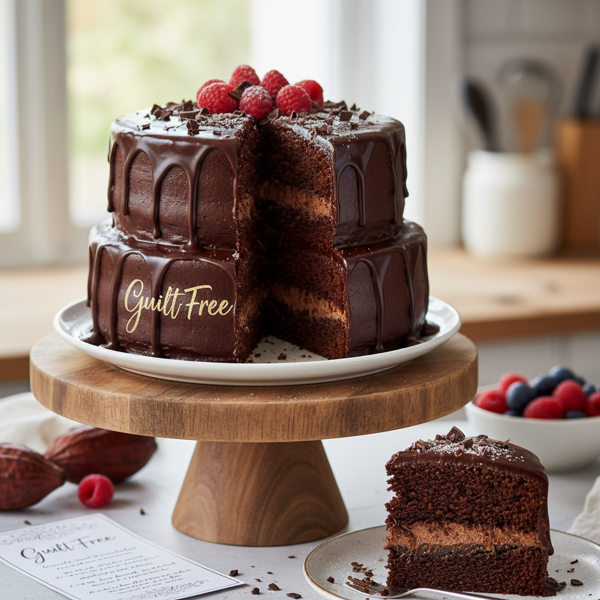 Guilt-Free Decadent Chocolate Cake recipe