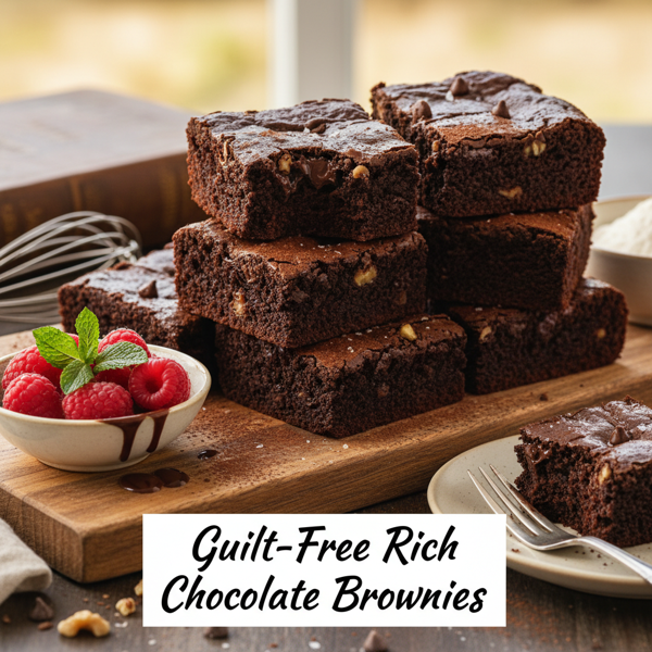 Guilt-Free Rich Chocolate Brownies recipe
