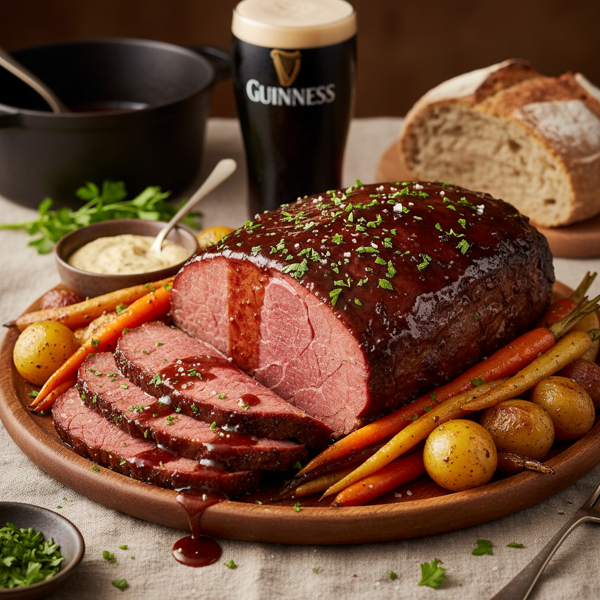 Guinness-Glazed Corned Beef Brisket recipe