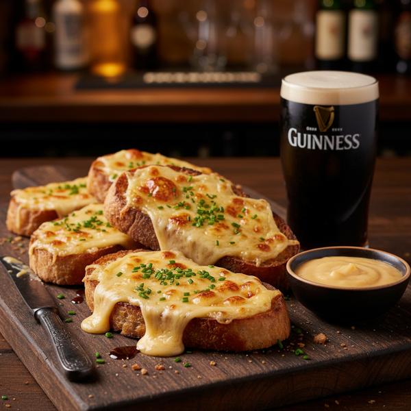 Guinness Cheddar Toasts recipe