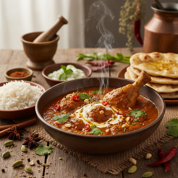 Gurkhali Spiced Chicken Curry with Cardamom recipe